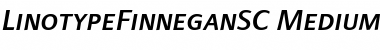 Download LTFinnegan SC Medium Italic Font Title Preview