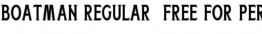 Download Boatman Regular (Free Personal Use) Regular Font Title Preview