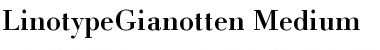 Download LTGianotten Medium Regular Font Title Preview