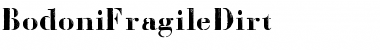 Download Bodoni Fragile Dirt Regular Font Title Preview