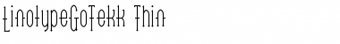 Download LTGoTekk Thin Regular Font Title Preview