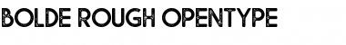Download Bolde Rough Regular Font Title Preview