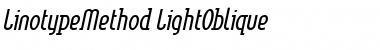 Download LTMethod Light Oblique Font Title Preview