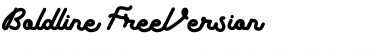 Download Boldline Free Version Regular Font Title Preview