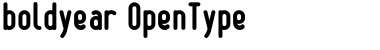 Download boldyear Bold Font Title Preview