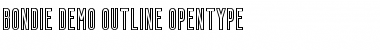Download Bondie Outline Regular Font Title Preview