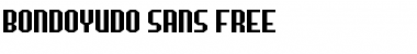Download Bondoyudo Sans Regular Font Title Preview