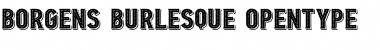 Download Borgens Burlesque Regular Font Title Preview