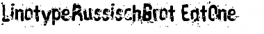 Download LTRussischBrot EatOne Medium Font Title Preview