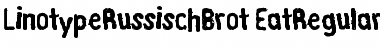 Download LTRussischBrot EatRegular Medium Font Title Preview