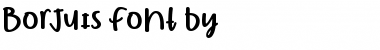 Download Borjuis Regular Font Title Preview