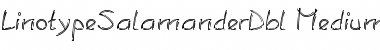 Download LTSalamanderDbl Medium Regular Font Title Preview