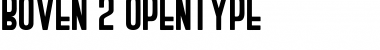 Download BOVEN 2 Regular Font Title Preview