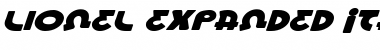 Download Lionel Expanded Italic Expanded Italic Font Title Preview