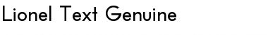 Download Lionel Text Genuine Regular Font Title Preview