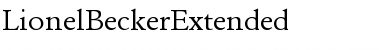 Download LionelBeckerExtended Regular Font Title Preview