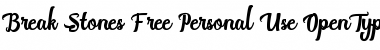 Download Break Stones Free Personal Use Font Title Preview