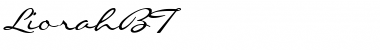 Download LiorahBT Regular Font Title Preview