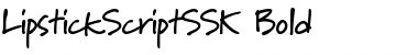 Download LipstickScriptSSK Bold Font Title Preview