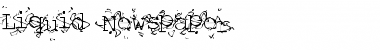 Download Liquid Newspaper Regular Font Title Preview