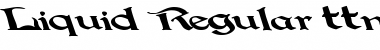 Download Liquid Regular Font Title Preview