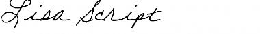 Download Lisa Script Regular Font Title Preview