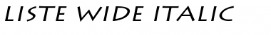 Download Liste Wide Italic Font Title Preview