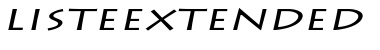 Download ListeExtended Italic Font Title Preview