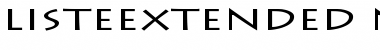 Download ListeExtended Normal Font Title Preview