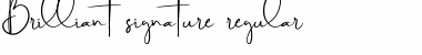 Download Brilliant Signature 1 Regular Regular Font Title Preview