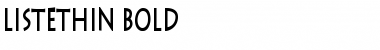 Download ListeThin Bold Font Title Preview