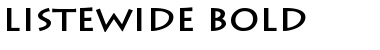 Download ListeWide Bold Font Title Preview