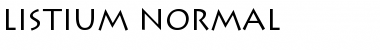 Download Listium Normal Font Title Preview