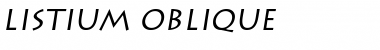 Download Listium Oblique Font Title Preview