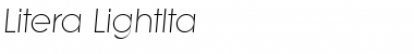 Download Litera-LightIta Regular Font Title Preview