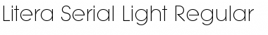 Download Litera-Serial-Light Regular Font Title Preview
