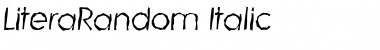 Download LiteraRandom Italic Font Title Preview
