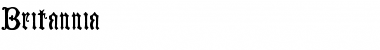 Download Britannia Regular Font Title Preview