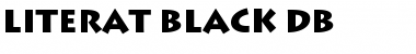 Download Literat Black DB Regular Font Title Preview