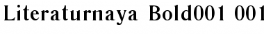 Download Literaturnaya Bold Font Title Preview