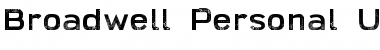 Download Broadwell-Personal-Use-Only Distressed Font Title Preview