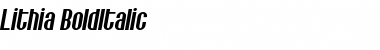 Download Lithia Italic Font Title Preview