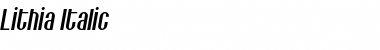 Download Lithia Medium Italic Font Title Preview