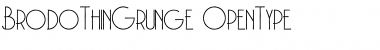 Download Brodo Thin Grunge Thin Grunge Font Title Preview