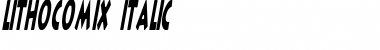 Download LithoComix Italic Font Title Preview