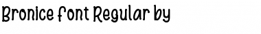 Download Bronice Regular Font Title Preview