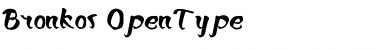 Download Bronkos Regular Font Title Preview