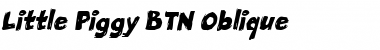 Download Little Piggy BTN Oblique Font Title Preview