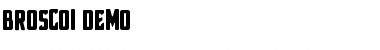Download Broscoi Demo Font Title Preview