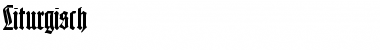 Download Liturgisch Regular Font Title Preview